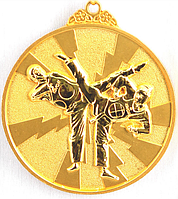 Медаль рельефная "ТХЭКВОНДО" (золото)