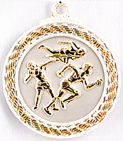  Медаль рельефная "ЛЕГКАЯ АТЛЕТИКА" (серебро)