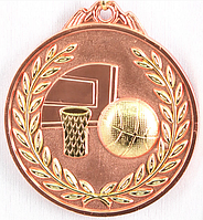 Медаль рельефная "БАСКЕТБОЛ" (бронза)