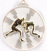Медаль рельефная "БОРЬБА" (серебро)