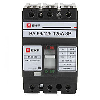Автоматический выключатель ВА-99 125/125А 3P 25кА EKF PROxima