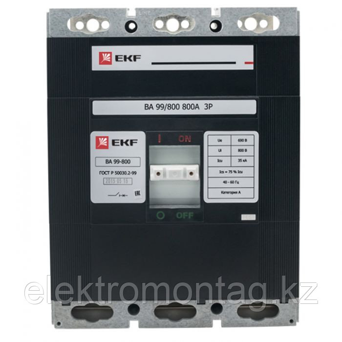 Автоматический выключатель ВА-99 800/800А 3P 35кА EKF PROxima