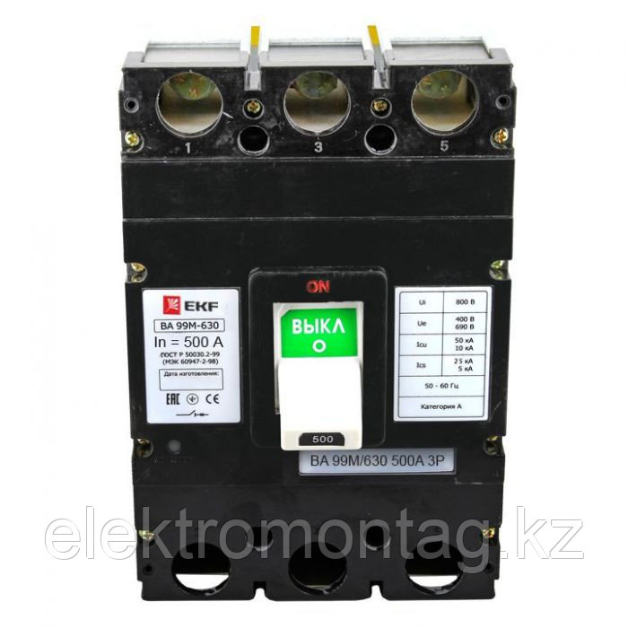 ВА-99М 630/500А 3P 50кА EKF Basic