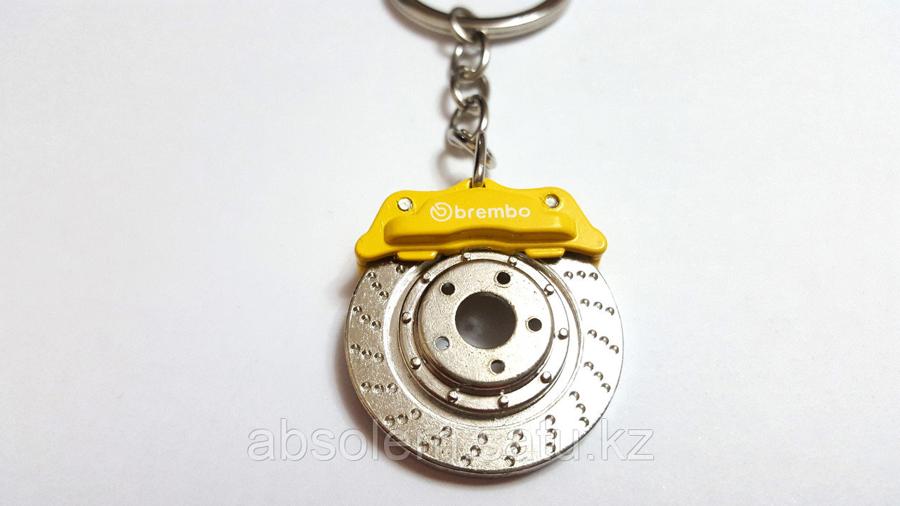 Брелок Brembo Диск (желтый)