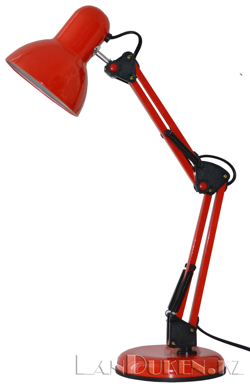 Светильник лампа настольный на струбцине (красный). продажа, цена в ...