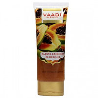 Гель-скраб с папайей, медом и шафраном, Ваади/Vaadi Herbals, 110 гр