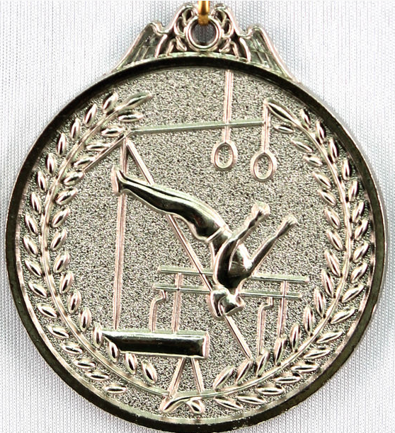 Медаль СПОРТИВНАЯ ГИМНАСТИКА (серебро) - фото 1 - id-p36373235