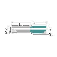 9019140000 Наконечник изолированный H 1.5/18D SW