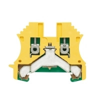 1010000000 Клемма WPE 2,5 Клеммы PE, Винтовое соединение, 2.5 mm², 300 A (2,5 мм²), зеленый/желтый