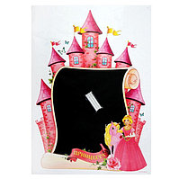 Наклейка-доска для рисования ""Принцесса!", мелки 50х70 в подарок. Алматы