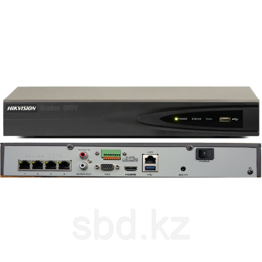 4-канальный сетевой видеорегистратор Hikvision DS-7604NI-E1