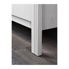 Шкаф платяной БРУСАЛИ 3-дверный белый ИКЕА, IKEA, фото 3