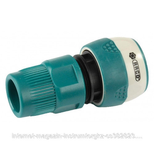 RACO COMFORT-PLUS 1/2", соединитель быстросъёмный с защитой от перегиба шланга ,из ABS-пластика с TPR