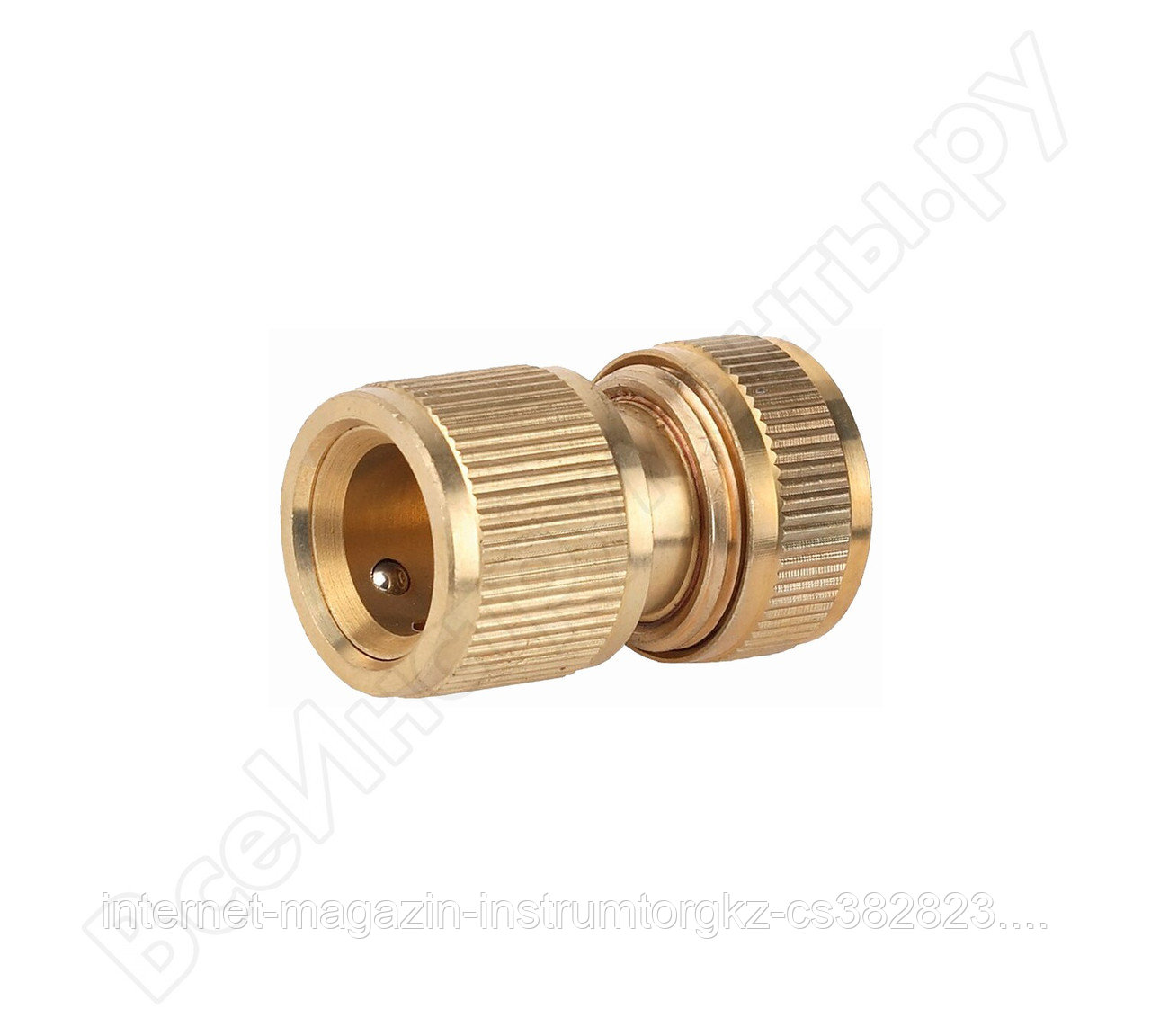 Соединитель GRINDA с автостопом, латунный, 3/4"