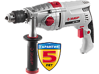 Дрель ударная, ЗУБР Профессионал ЗДУ-1100-2 ЭРММ2, 2-скоростная, мет. корпус редуктора, патрон 13 мм, сталь-16