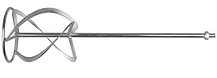 Насадка ЗУБР для строительного миксера, перемешивание снизу-вверх, М14, d=160 мм, L=590 мм