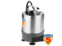 Насос фонтанный, ЗУБР ЗНФЧ-23-1.9-C, нерж сталь, для чистой воды, напор 1,9 м, насадки: колокольчик, гейзер,
