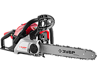 Пила цепная бензиновая, ЗУБР Профессионал ПБЦ-400 40П, хромир. цилиндр, праймер, 40 см3 (1,5 кВт), шина 40 см,