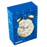 Часы-будильник с подсветкой в винтажном стиле «Double Bell» (Черный), фото 5
