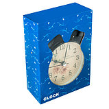Часы-будильник с подсветкой в винтажном стиле «Double Bell» (Черный), фото 6