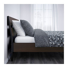 Кровать каркас ТРИСИЛ темно-коричневый 160х200 Лурой ИКЕА, IKEA, фото 2