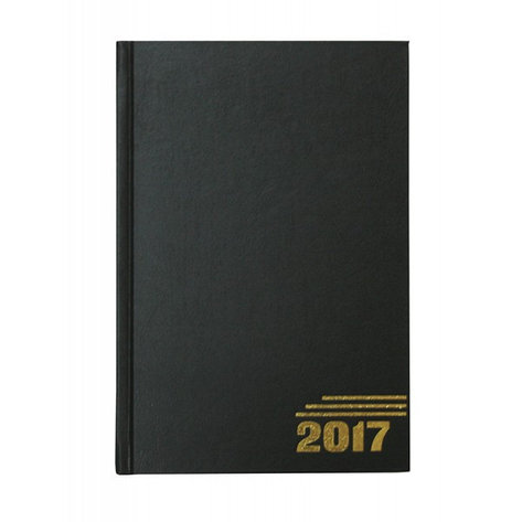 Ежедневник датированный, формат А5, 2017г, черный, фото 2