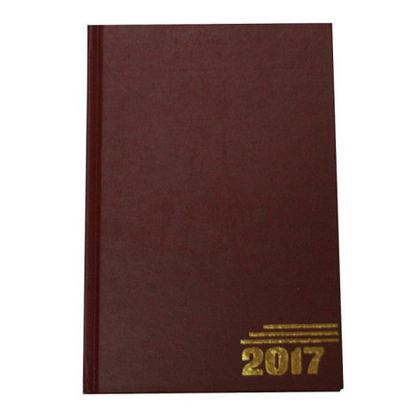 Ежедневник датированный, формат А5, 2017г, бордовый, фото 2