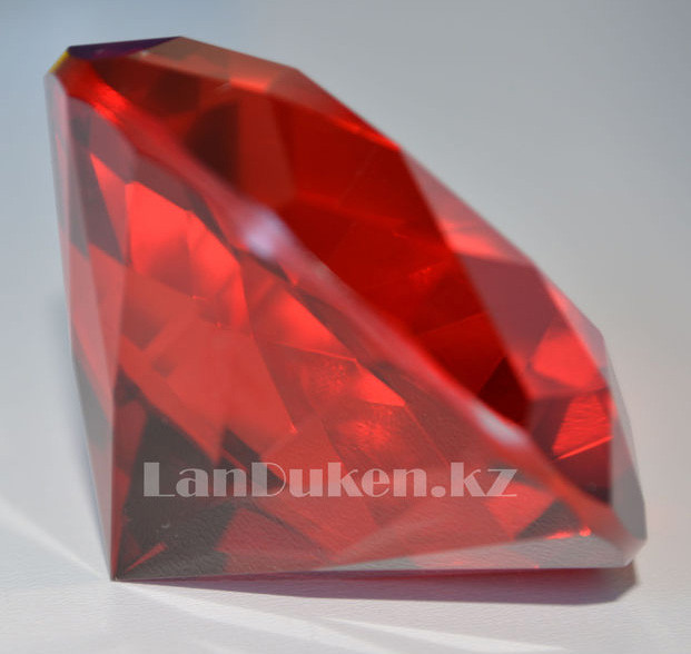 Сувенир кристалл из камня красный 50 гр - фото 1 - id-p36639923