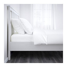 Кровать каркас ХЕМНЭС белая морилка 160х200 ИКЕА, IKEA, фото 3
