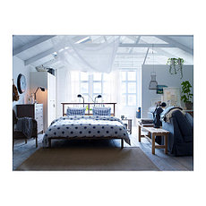 Кровать каркас РИКЕНЕ 160х200 серо-коричневый ИКЕА, IKEA , фото 2