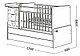 Кроватка-трансформер СКВ-5 Жираф (бежевый-белый), фото 2
