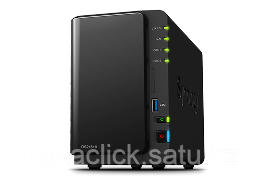 Synology, DS216+II, NAS, сетевой накопитель, схд, система хранения данных, сервер, алматы, казахстан, фото 2