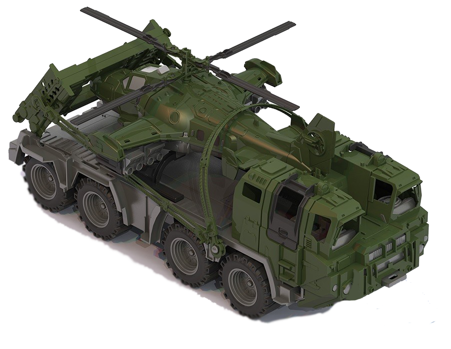 Нордпласт Военный тягач Щит с вертолетом, фото 1