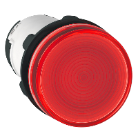 XB7EV64P Сигнальная лампа 22 мм до 250В красная (накаливание ВА 9s)