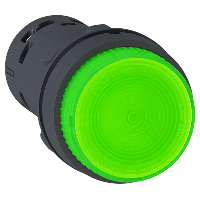 XB7NW33M1 Кнопка 22 мм 230В зеленая с подсветкой