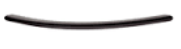 Мебельная ручка, сталь, 148х30 мм, цвет черный блестящий