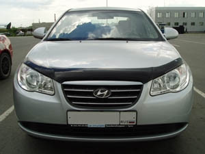 Мухобойка (дефлектор капота) Hyundai Elantra 2007-2010