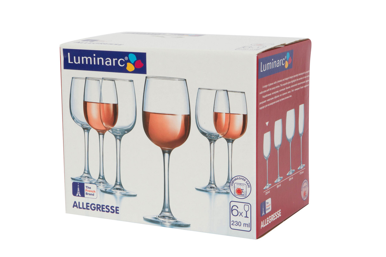 Набор фужеров для вина Luminarc Allegresse 230 мл. (6 штук)