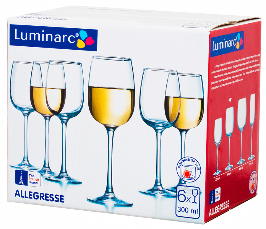 Набор фужеров для вина Luminarc Allegresse 300 мл. (6 штук)