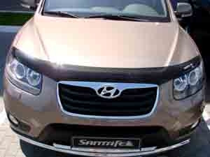 Мухобойка (дефлектор капота) Hyundai Santa Fe 2006-2011