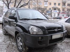 Мухобойка (дефлектор капота) Hyundai Tucson 2005-2008