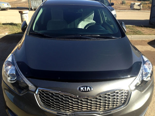 Дефлектор капота Kia cerato 2013+