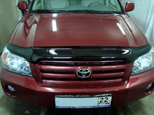 Мухобойка (дефлектор капота) Toyota Highlander/Kluger 2001-2007