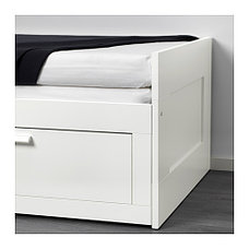 Кровать кушетка каркас БРИМНЭС с 2 ящиками ИКЕА, IKEA, фото 3