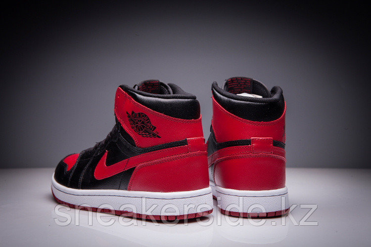 Кожаные кроссовки Air Jordan 1 Retro "Bred" (36-47) - фото 5 - id-p36709404