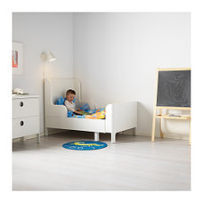 Кровать детская раздвижная БУСУНГЕ белый 80x200 см ИКЕА, IKEA, фото 3