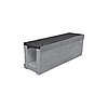 0411 Комплект:Лоток водоотводный SUPER ЛВ-11.20.27-бетонный с решеткой щелевой