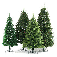 Искусственные елки, гирлянды, декорации