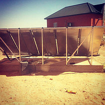 Солнечная водонагревательная система 5 плоских коллекторов, 500л бивалентный бак 10