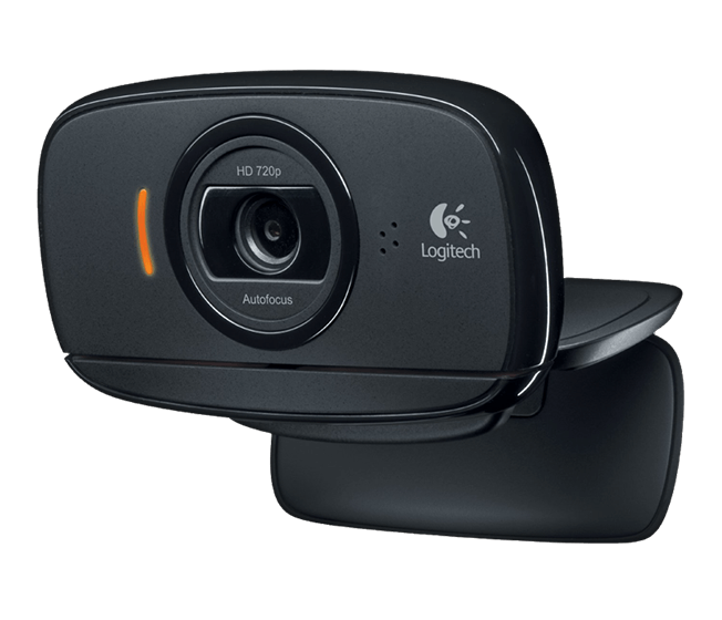 Logitech 960-001064 C525 Портативная складывающаяся веб-камера с функцией автофокусировки